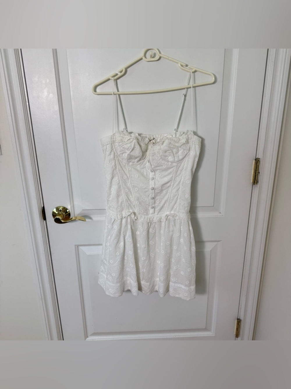 For Love And Lemons Marlow Mini Dress M Bridal Bachelorette - Picture 3 of 8